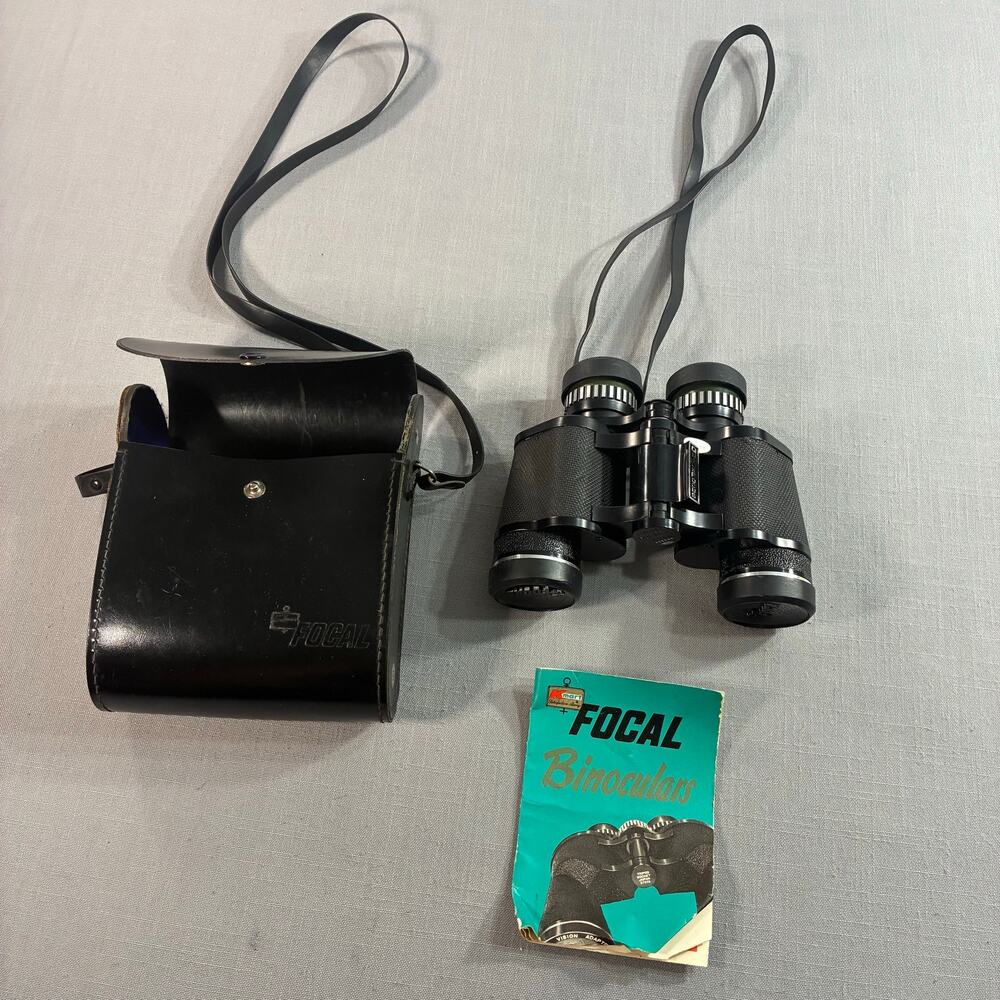 Vintage Focal Siam Cat Optics 8x35 Binoculars Extra Power Japan Kmart w Case
